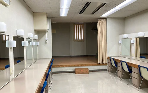 松戸市民劇場の第1楽屋